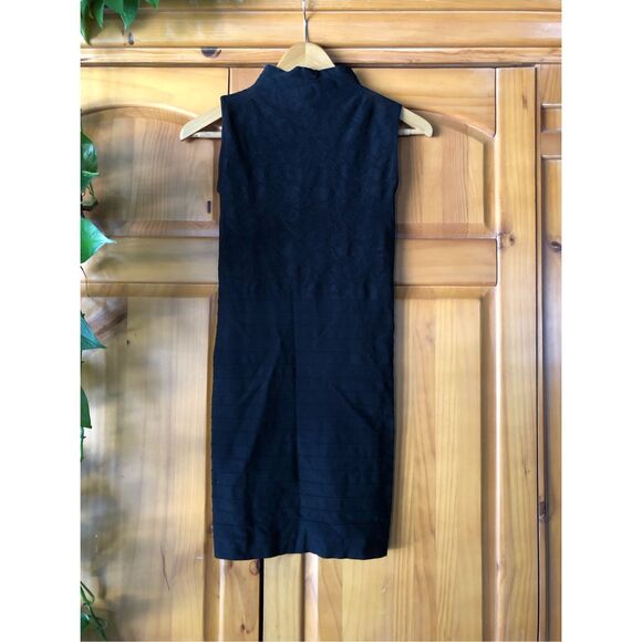 Bebe Sexy Lace Bodycon Mini Dress Size M-L Made In USA - Picture 6 of 14